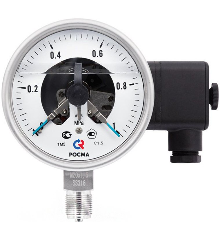 Манометры коррозионностойкие виброустойчивые с электроконтактной ...